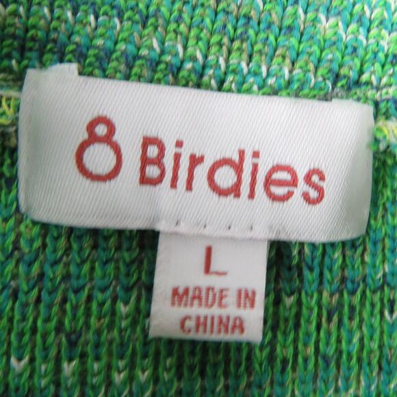 Verge Girl 8 Birdies Green Marled Knit High Rise Body Con Mini Skirt Large - Picture 4 of 6